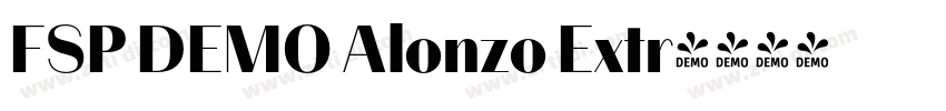 FSP DEMO Alonzo Extr字体转换